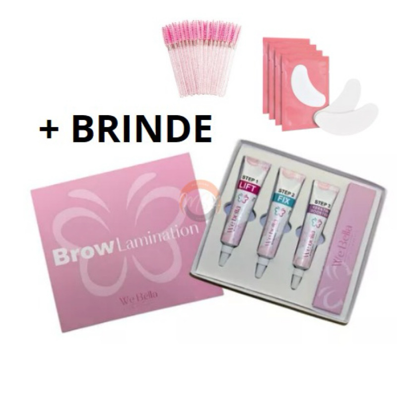 Kit We bella Brow Lamination + Brindes Lu boscarato