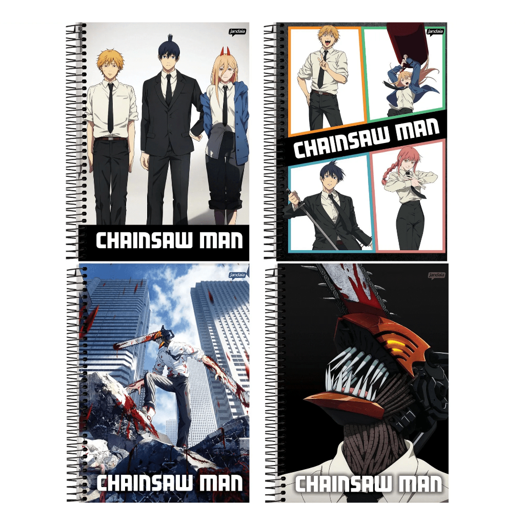 Caderno Anime Chainsaw Man 10 Matérias 160 Folhas Universitário | Shopee  Brasil