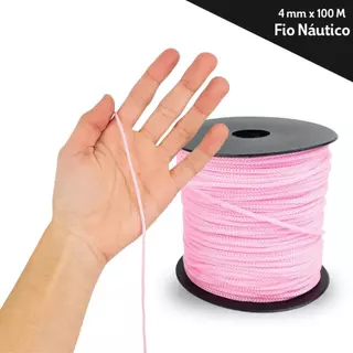 Fio Náutico Poliéster - Cores Diversas 4mm - Com 100 Metros - MGX