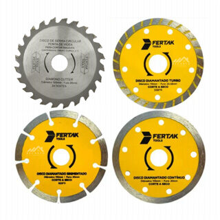 Kit Disco Diamantado 4.3/8" (110mm) - Serra Circular + P/ Makita
