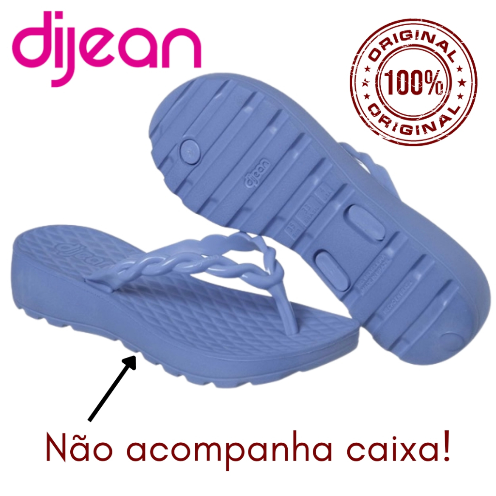 Chinelo Dijean Original Ortopedica Tratorada Salto Medio Esporao Fascite Plantar de Dedo Feminino Sandalia