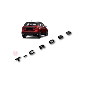 Emblema Letreiro T-Cross Preto (Black Piano) 2019/....