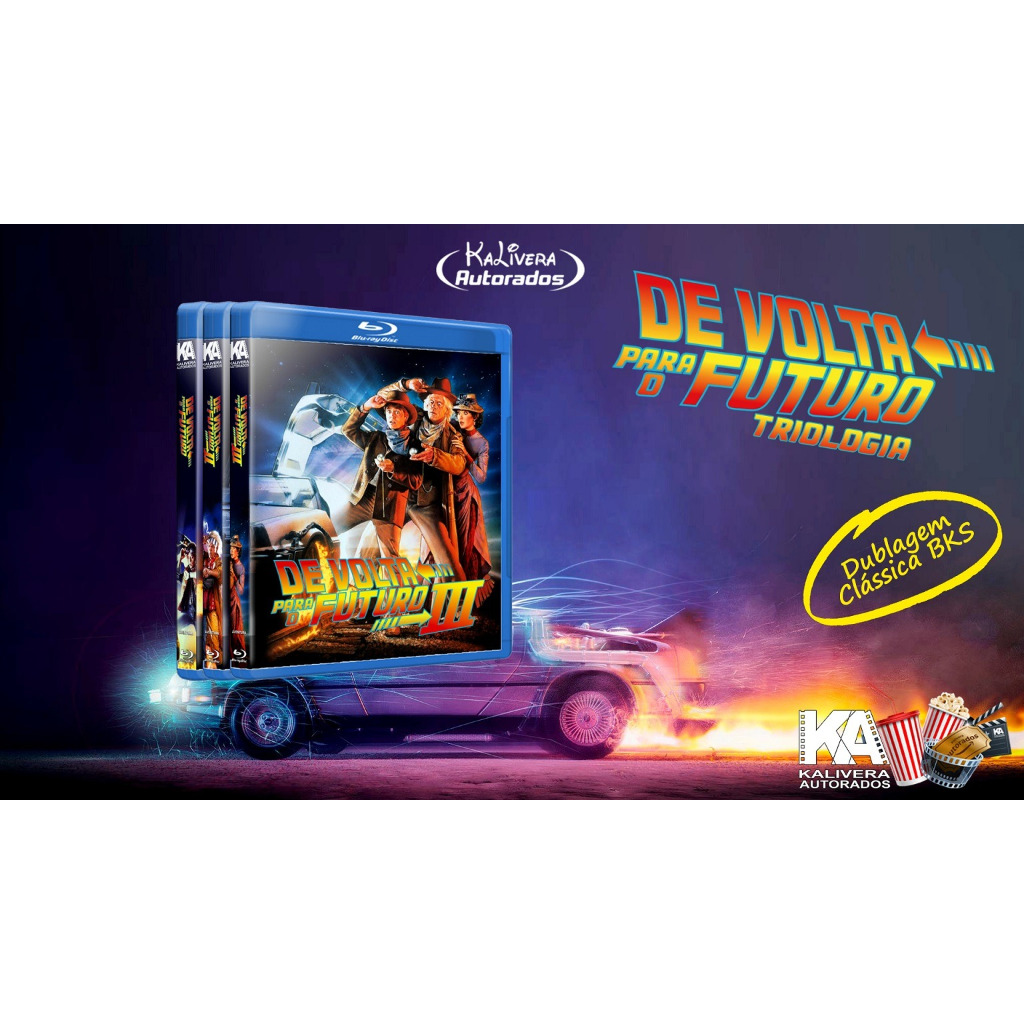 Bluray Trilogia de Volta Para o Futuro - Dublagem BKS