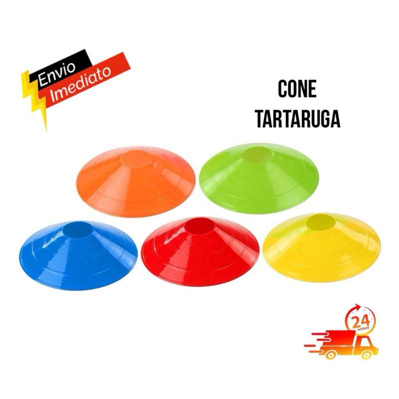 Kit 5 / 10 / 20 Cone Tartaruga Exercicios Funcional Muscular Fisioterapia