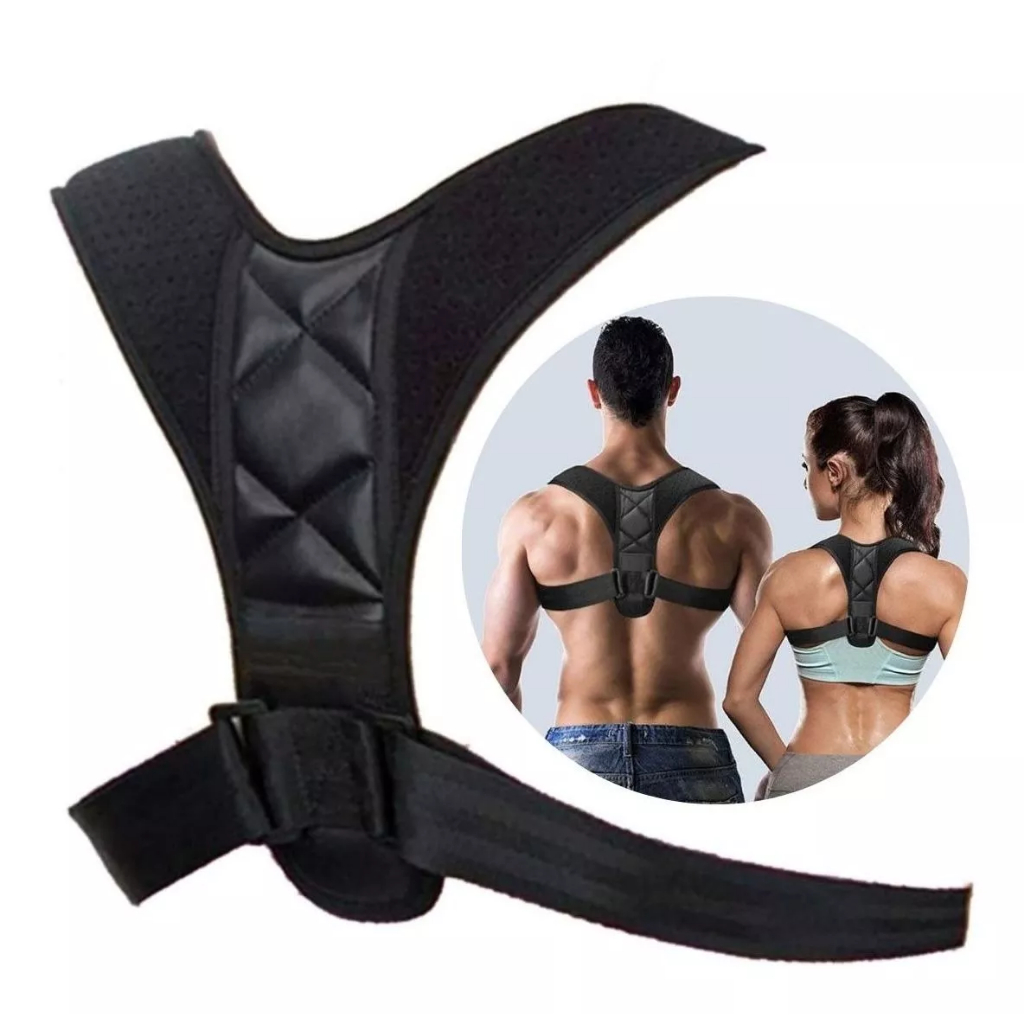 Corretor Cinta Postural Colete Ergonômico Reforçada Coluna Lombar ...