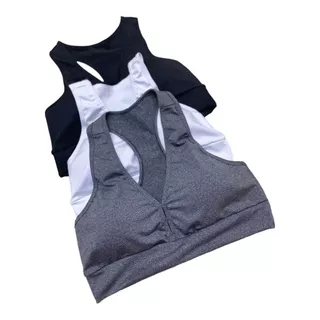 KIT 03 TOPS NADADOR COM BOJOS FITNESS TECIDO GROSSO ACADEMIA CORRIDA CROSSFIT