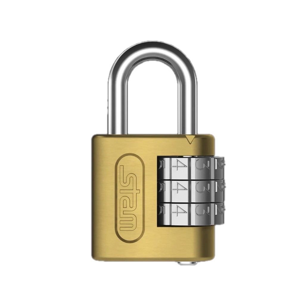 Cadeado Stam Com Senha Zamac Dourado Segredos Iguais 25mm