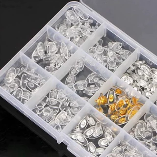 Kit Plaquetas Parafuso Silicone 150 Pares reparos de Óculos