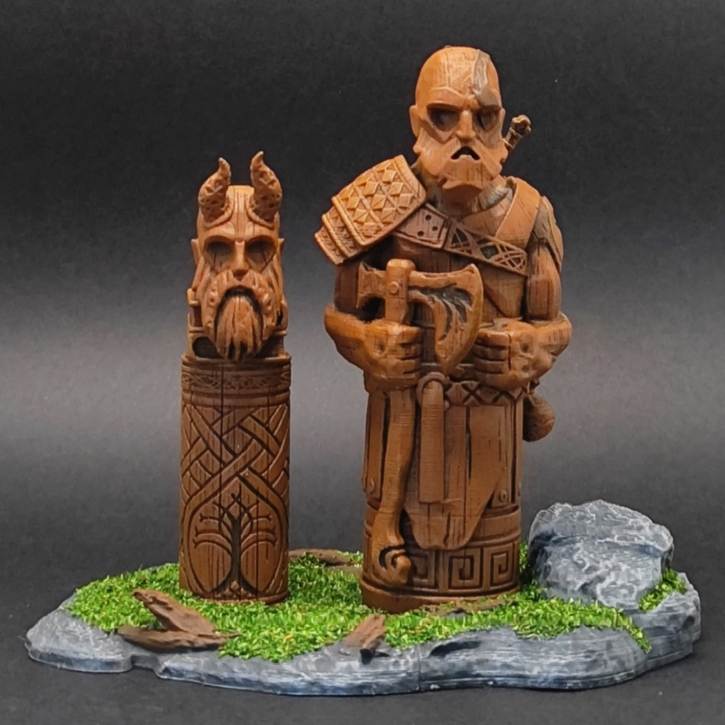 Totem Kratos Mímir God of War Ragnarok