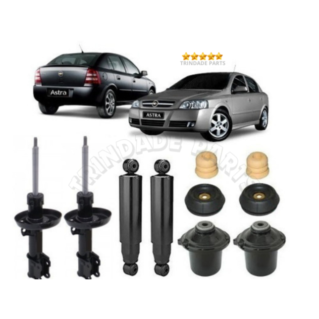 Kit 4 Amortecedor Dianteiro Traseiro Astra 1999 até 2012 + Kit completo coifas ,coxins , rolamentos e batentes