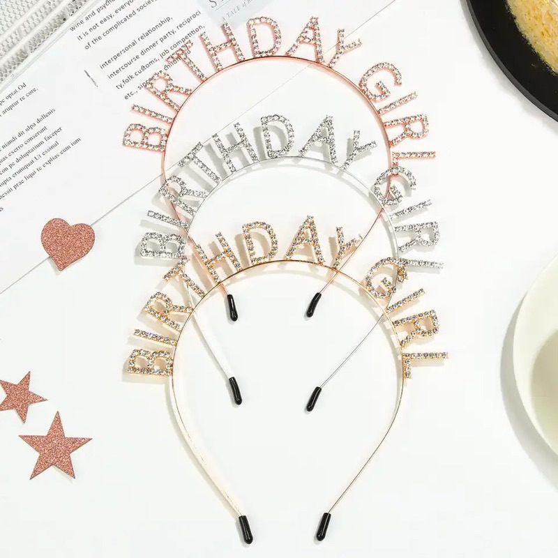 Imagem do produto Tiara Birthday Girl Para Aniversário TAYLOR SWIFT Prata / Dourada / Champanhe