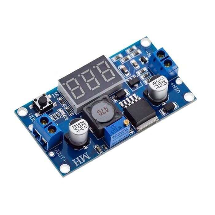 Regulador De Tensão Ajustável Lm2596 Dc-dc Display Step Down