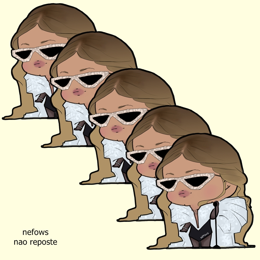 ADESIVO - 5 adesivos em papel couchê - Beyonce Renaissance chibi ...