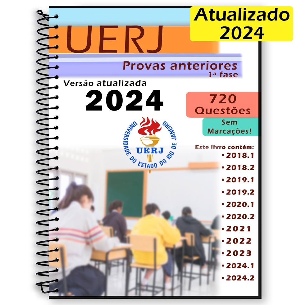 UERJ 2024 provas anteriores 2018 a 2024 + gabarito Shopee Brasil