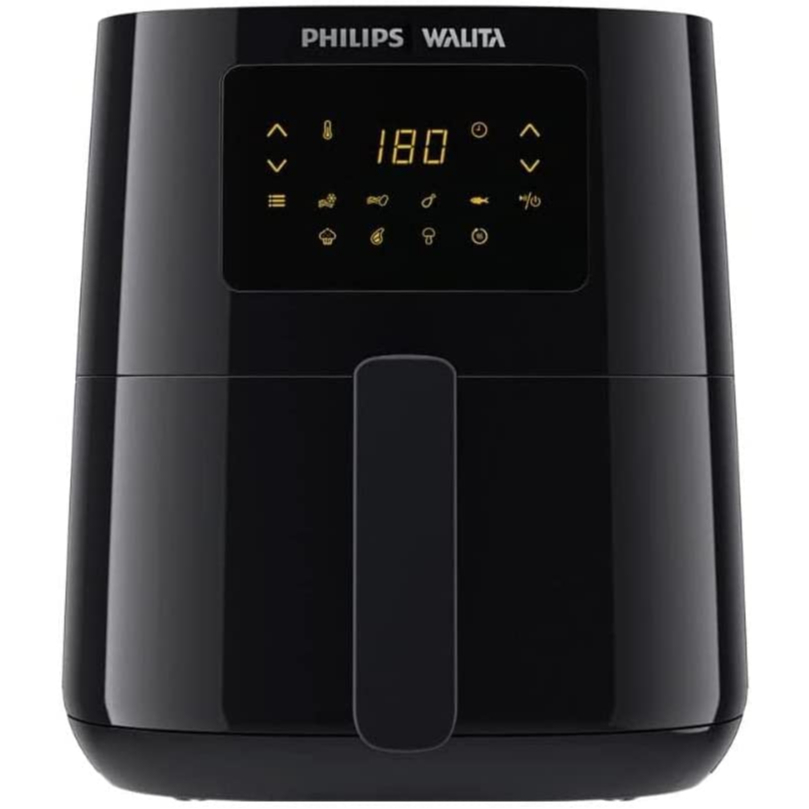 Fritadeira Elétrica Airfryer 4,1 Litros Digital Série 3000 Philips Walita 1400W (Selecione a Voltagem) Ar RI9252/91 Preto