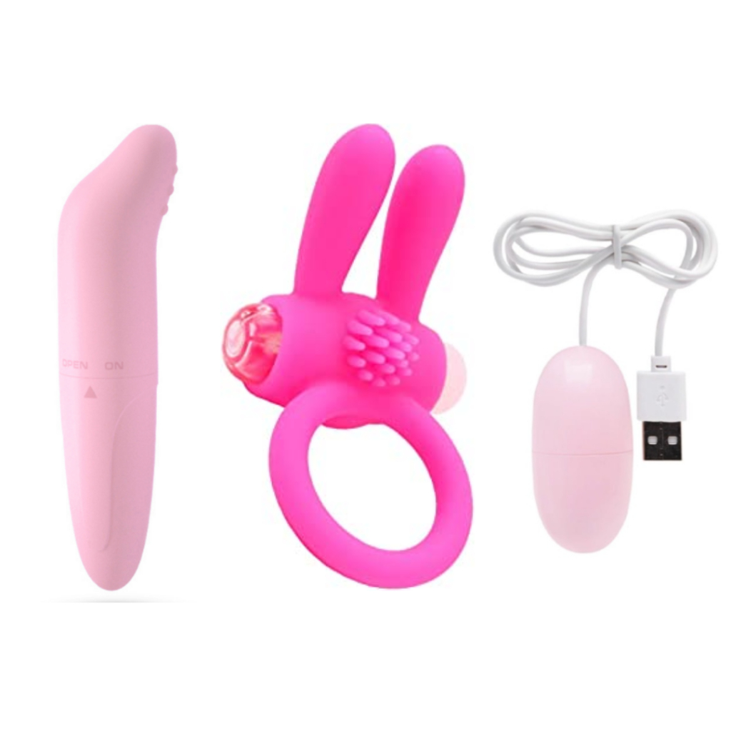 Kit Casal Vibrador Golfinho Abs Capsula Bullet Usb Anel Peniano Rabbit Com Vibro Shopee Brasil 9730