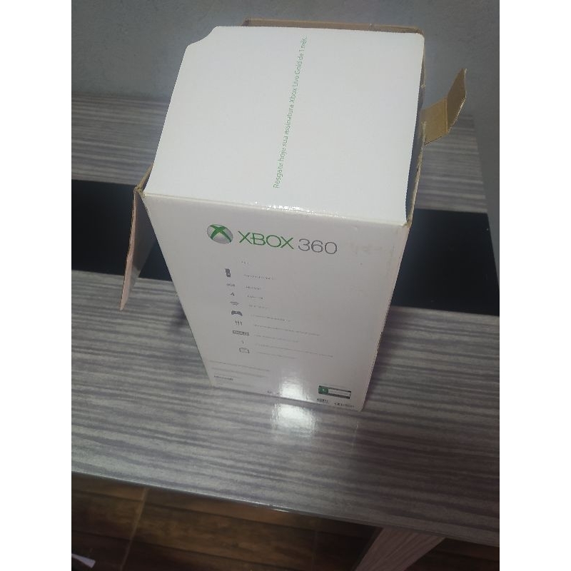 Xbox 360 slim na caixa completo Xbox nunca foi aberto