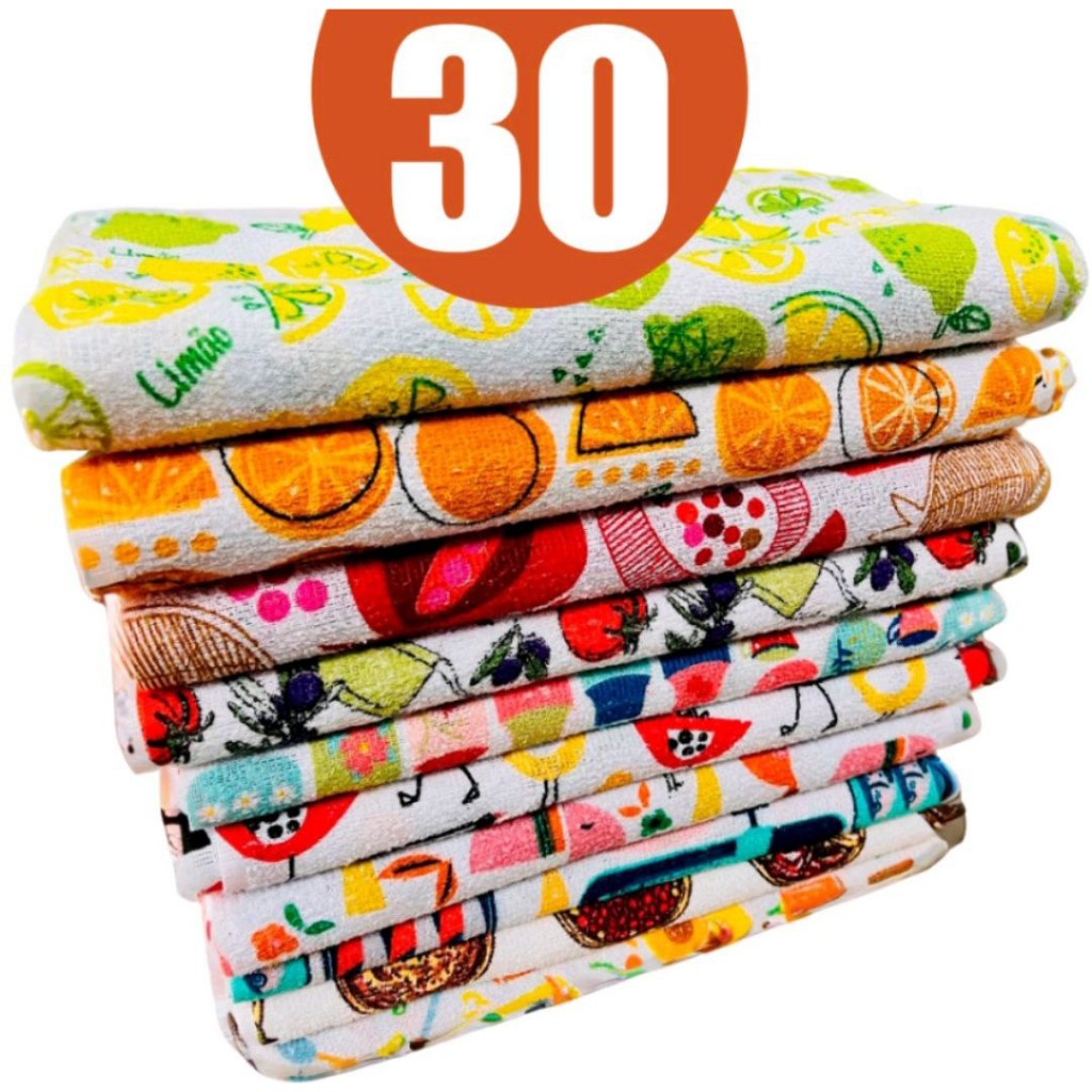 Jogo Pano De Prato Atoalhado Felpudo estampado Legitimo Oferta De Fabrica