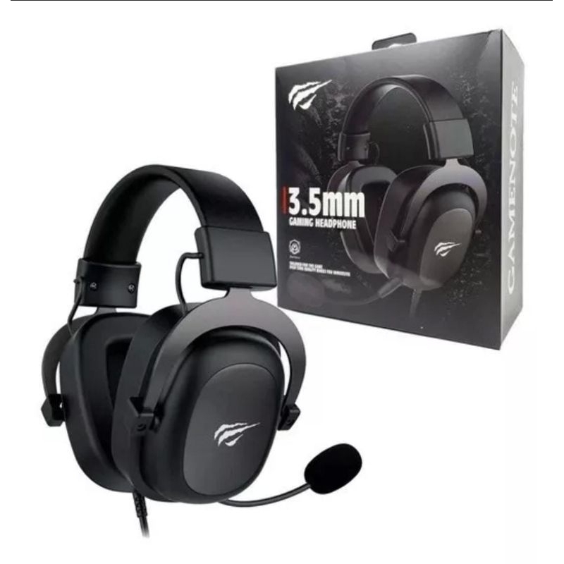 Fones de ouvido Pro Gaming, H659D, 3d surround, preto, LED, 50mm,  microfone. Gam