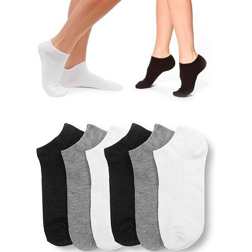 Kit 12 Pares Meia Soquete Cano Curto Unissex