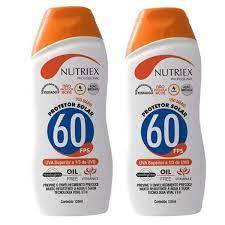 Protetor Solar FPS 30 / 60 120ml uso diario - Nutriex filtro solar