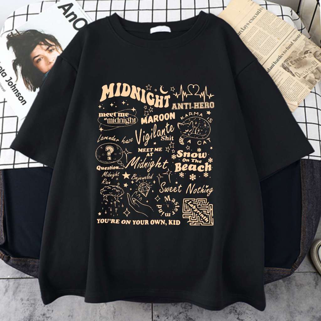 Camiseta Midnights Taylor Swift Meet Me At Midnight Unissex