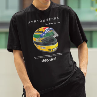 Camiseta Sena Carros Formula 1 Ayrton F1 Corrida 100% Algodão Camisa Exclusiva