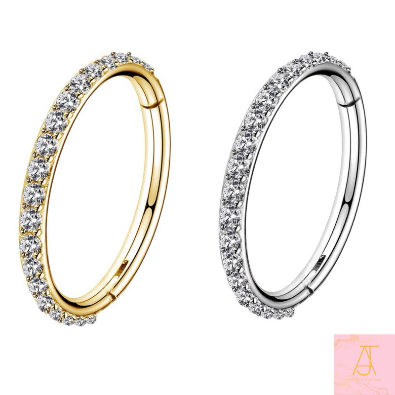 Piercing Cerchio Con Segmento E Chiusura A Perno In Titanio - Foto 8