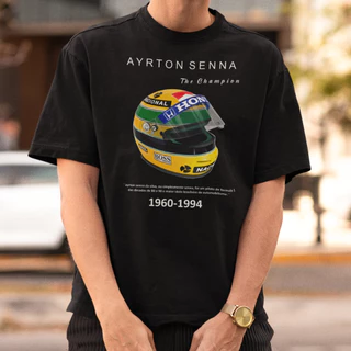 Exclusiva Camisa Formula 1 Ayrton Camiseta Senna F1 Carro Pista Top Fãs