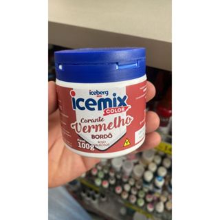 Corante em Pó Vermelho Bordô 100gr Iceberg