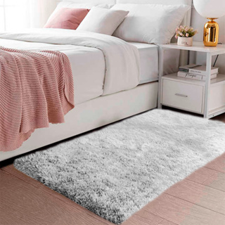 Tapete 0,55 X 1,00 Felpudo Peludo Cinza Mesclado