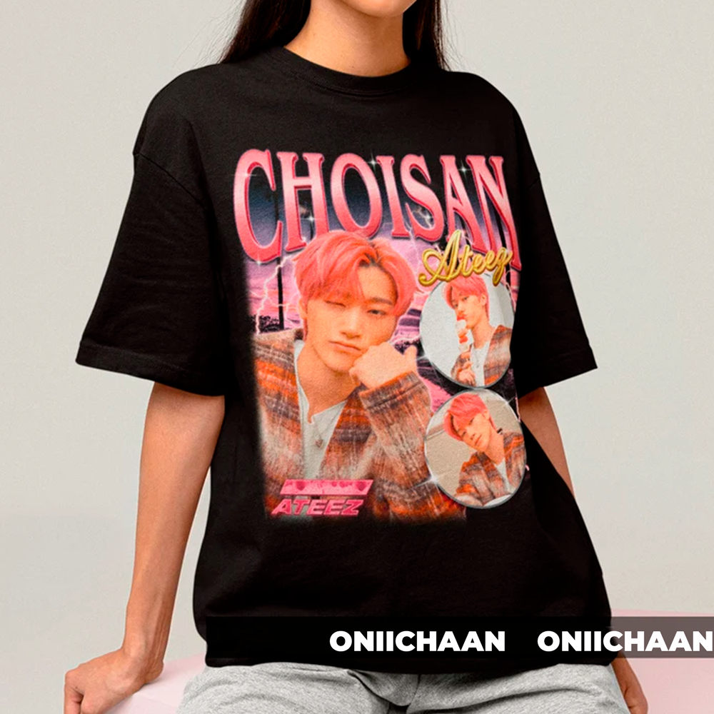 Camiseta T-shirt Unissex Algodão Ateez Choi San Kpop | Shopee Brasil