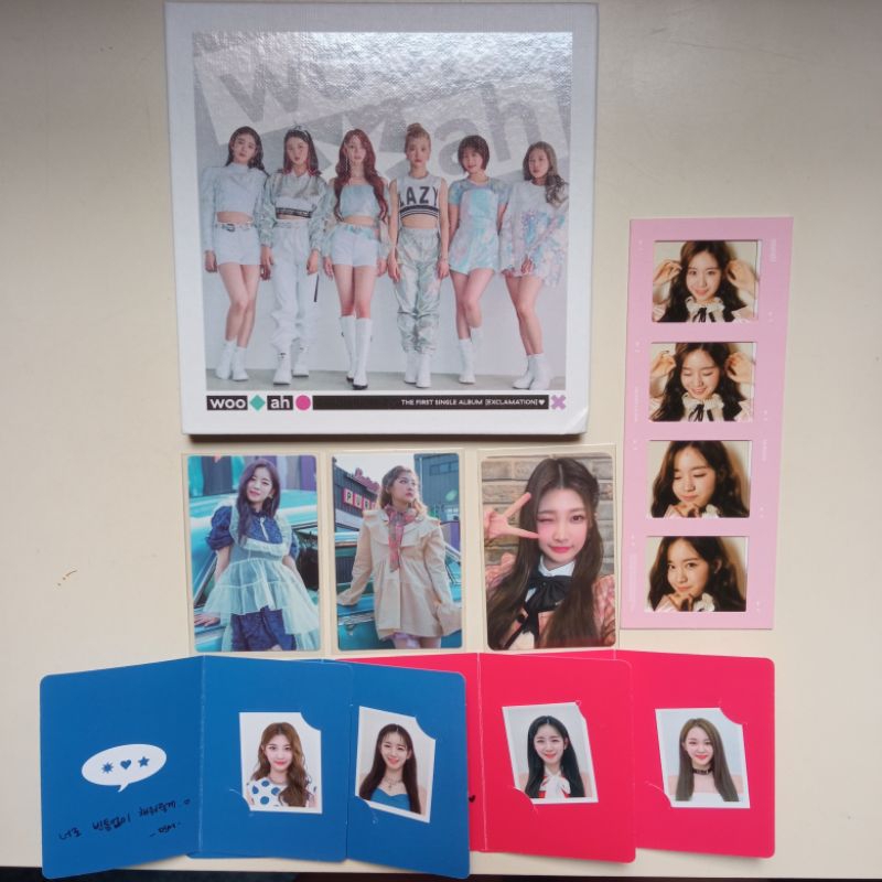 Woo!Ah! Photocard Kpop oficial wooah Photocards Qurious Wish Lucy
