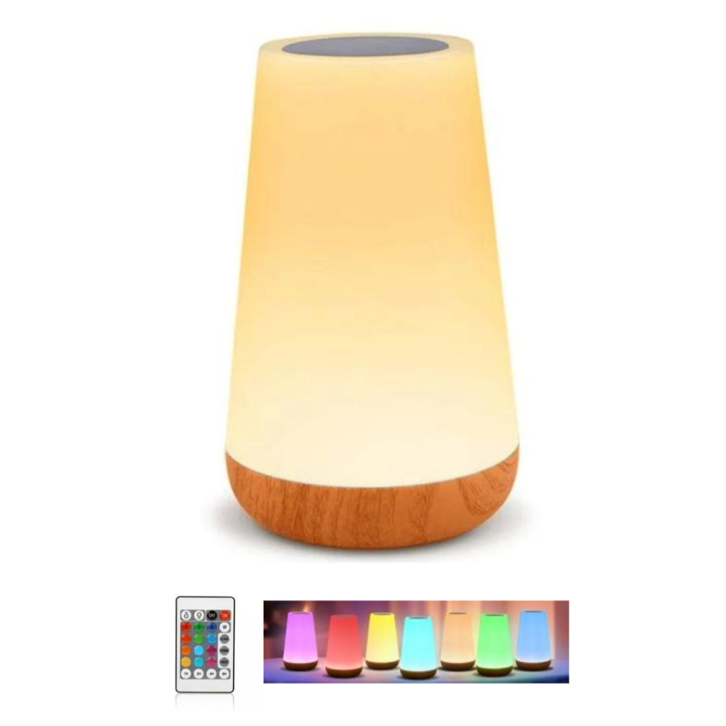 Luminaria Abajur Led Touch 13 Cores - Com Bateria Interna
