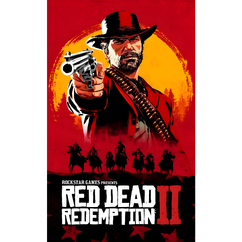 RED DEAD REDEMPTION 2 - Quadro decorativo em Mdf - Medidas 20x29 cm - Game