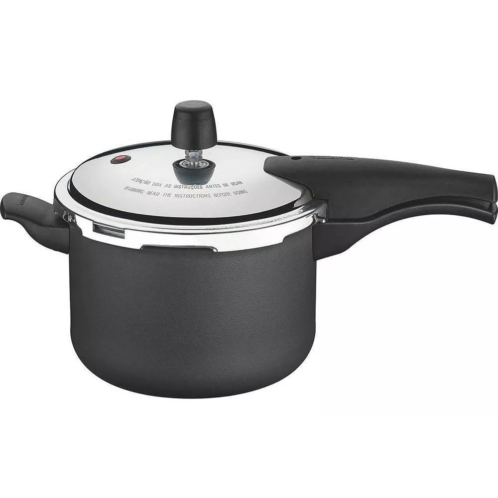 Panela De Pressão Tramontina Vancouver Antiaderente 4,5L 20 cm – Preta