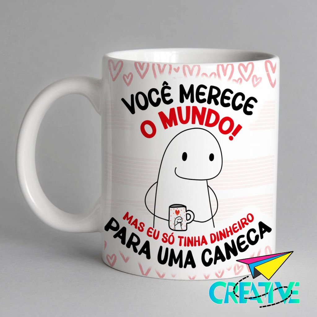Caneca Flork Dia Dos Namorados Personalizada Porcelana