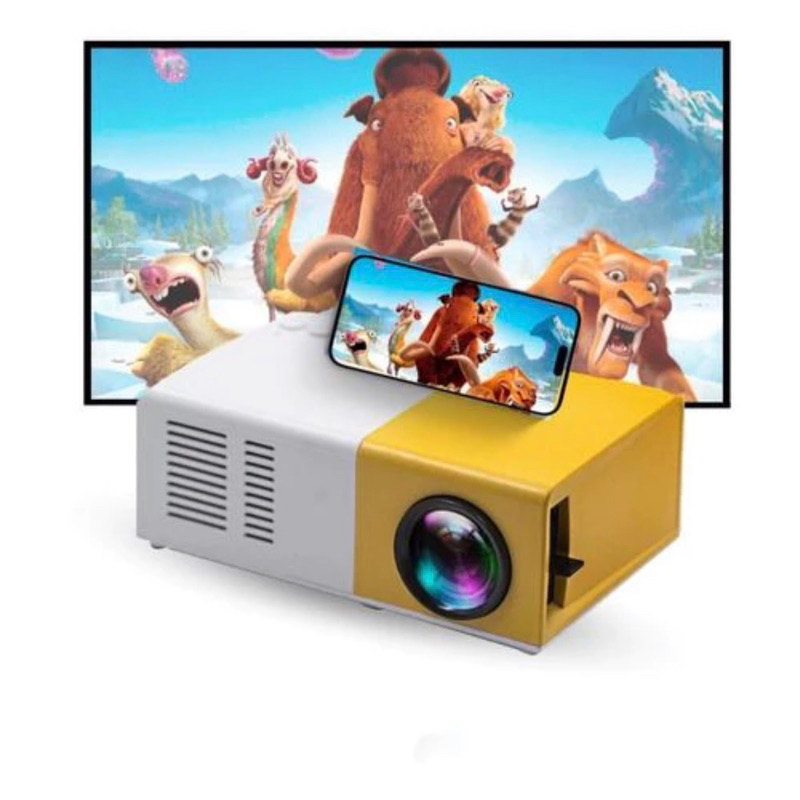 Mini Projetor Portátil Led 1080p 600 Lúmens Hdmi YG300 Envio Imediato