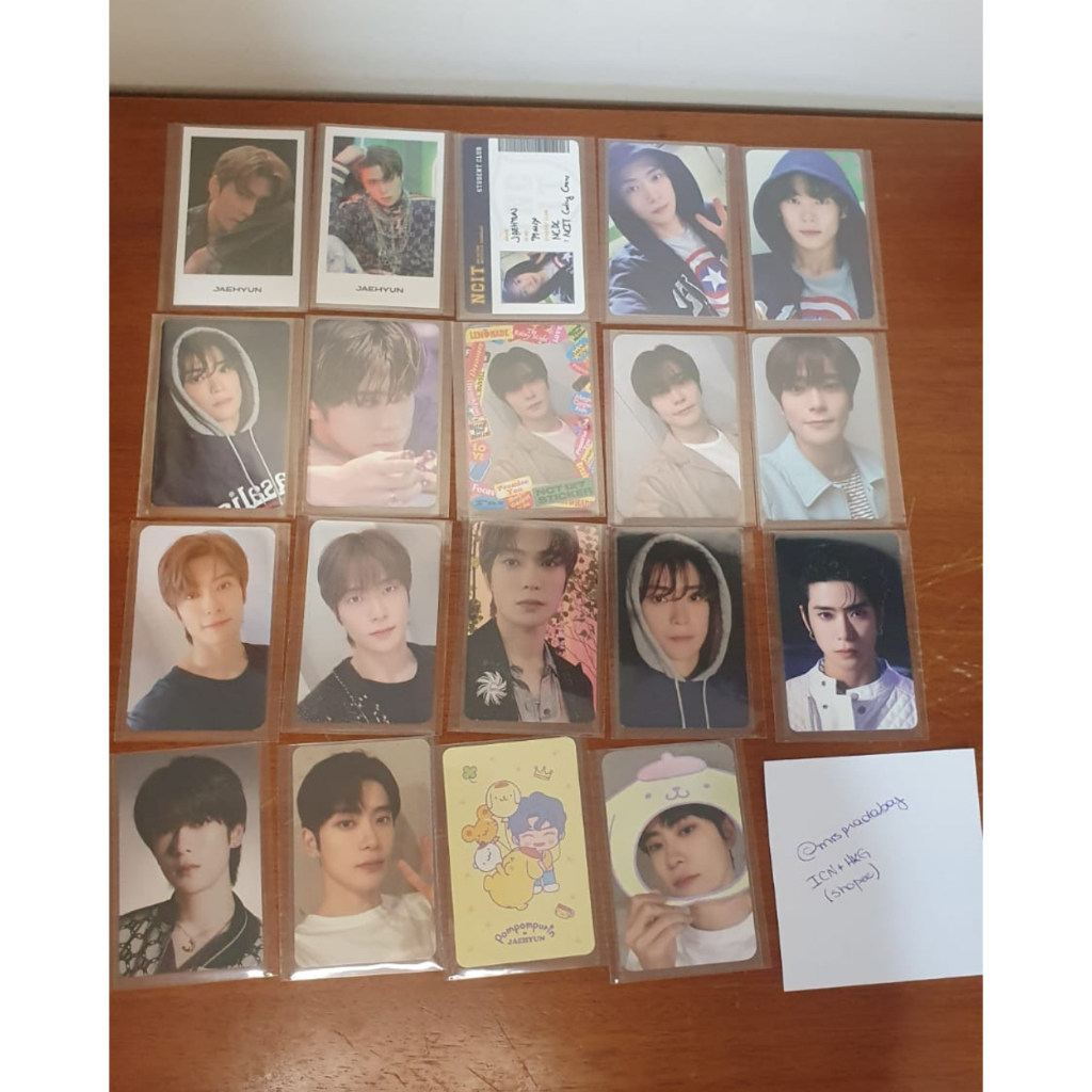 Photocards Jaehyun (Irregulares NCT e NCT 127)
