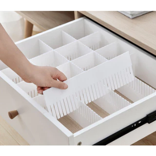 Kit 5 Organizador De Gavetas Multifuncional Ajustável/Divisor De Gaveta/Maquiagem/Formação De Cesta