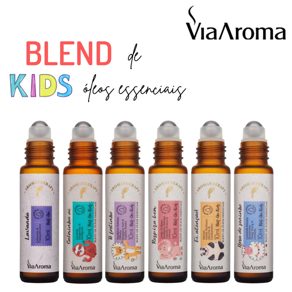 Roll-on Blend de Óleo Essenciais Infantil Crianças Kids Via Aroma ...