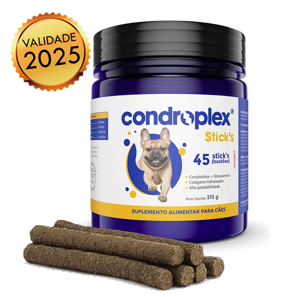 Condroplex Stick's 45 Bastões Suplemento Alimentar 315g Avert