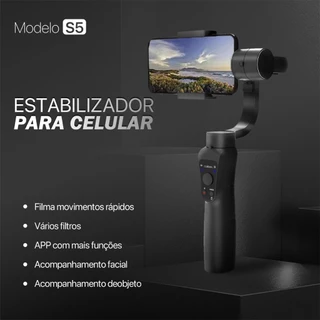 COIBEU Estabilizador De Vídeo Portátil Gimbal Dobrável De 3 Eixos VlogSelfie Stic Yuntai S5