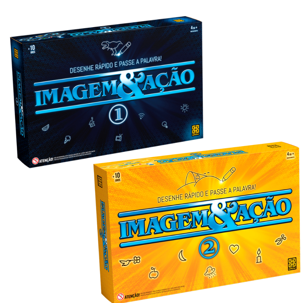 Imagem e Ação 1 ou 2 | Jogo de Tabuleiro Grow | Shopee Brasil