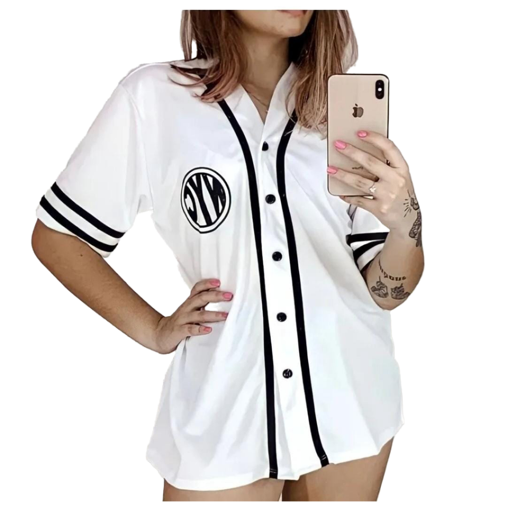 Camisa de hot sale beisebol feminina