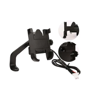 SUPORTE DE CELULAR PARA MOTO COM CARREGADOR  somente para Retrovisor Moto kicool em Oferta na Shopee