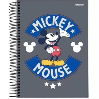 CADERNO ESPIRAL 10 MATERIAS 160 FOLHAS MICKEY MOUSE DISNEY STARSCHOOL PRONTA ENTREGA