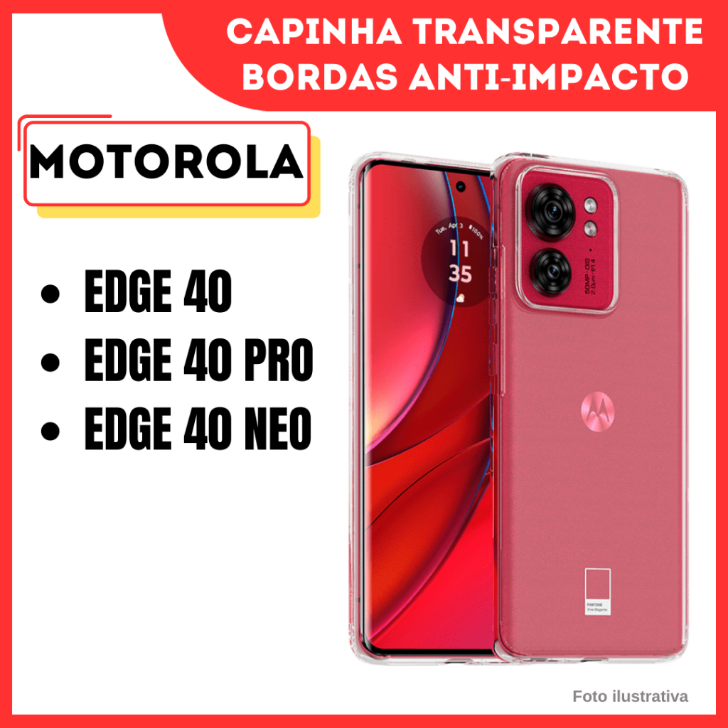 Capinha Transparente Anti Impacto Motorola Moto Edge 40 / Edge 40 Neo / Edge 40 Pro / Capa Para Celular (CF09)