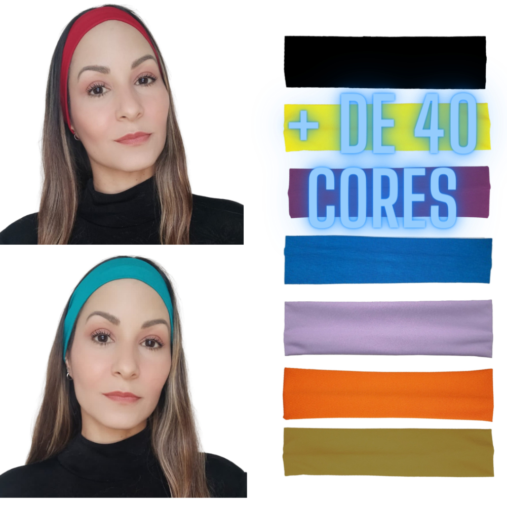 1pc Cor Aleatória Suor-absorvente Esporte Yoga Bandana, Faixa