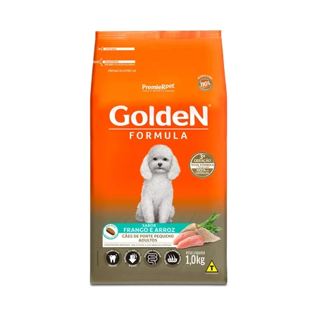 Imagem do produto Ração Golden Mini Bits P/Cães Adultos de Porte Pequeno Sabor Frango e Arroz - 1kg no catálogo Master Pet